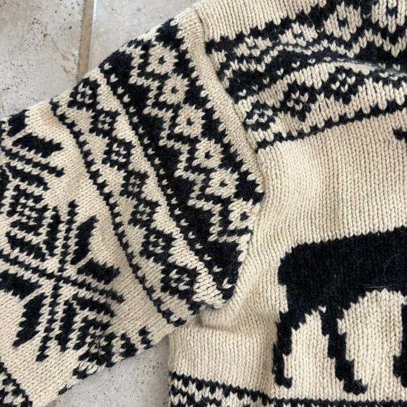 Vintage Polo Ralph Lauren Men’s Fair Isle Shawl Collar Sweater XL Wool - Picture 8 of 10